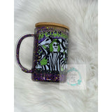 Ghost with the most snow globe tumbler
