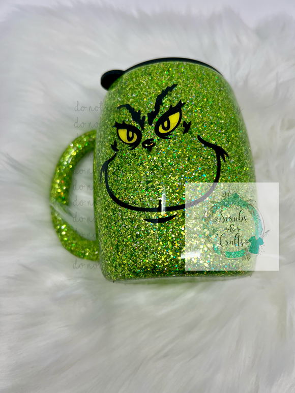 Mean green man tumbler