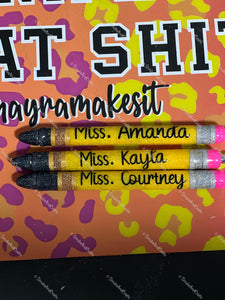 Teacher Pen with names